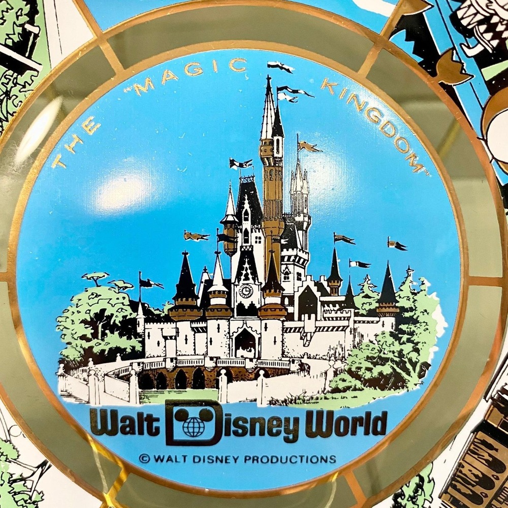Vintage 1970s Walt Disney World Bowl, Houzz Glass Magic Kingdom Decor - Picture 7 of 10